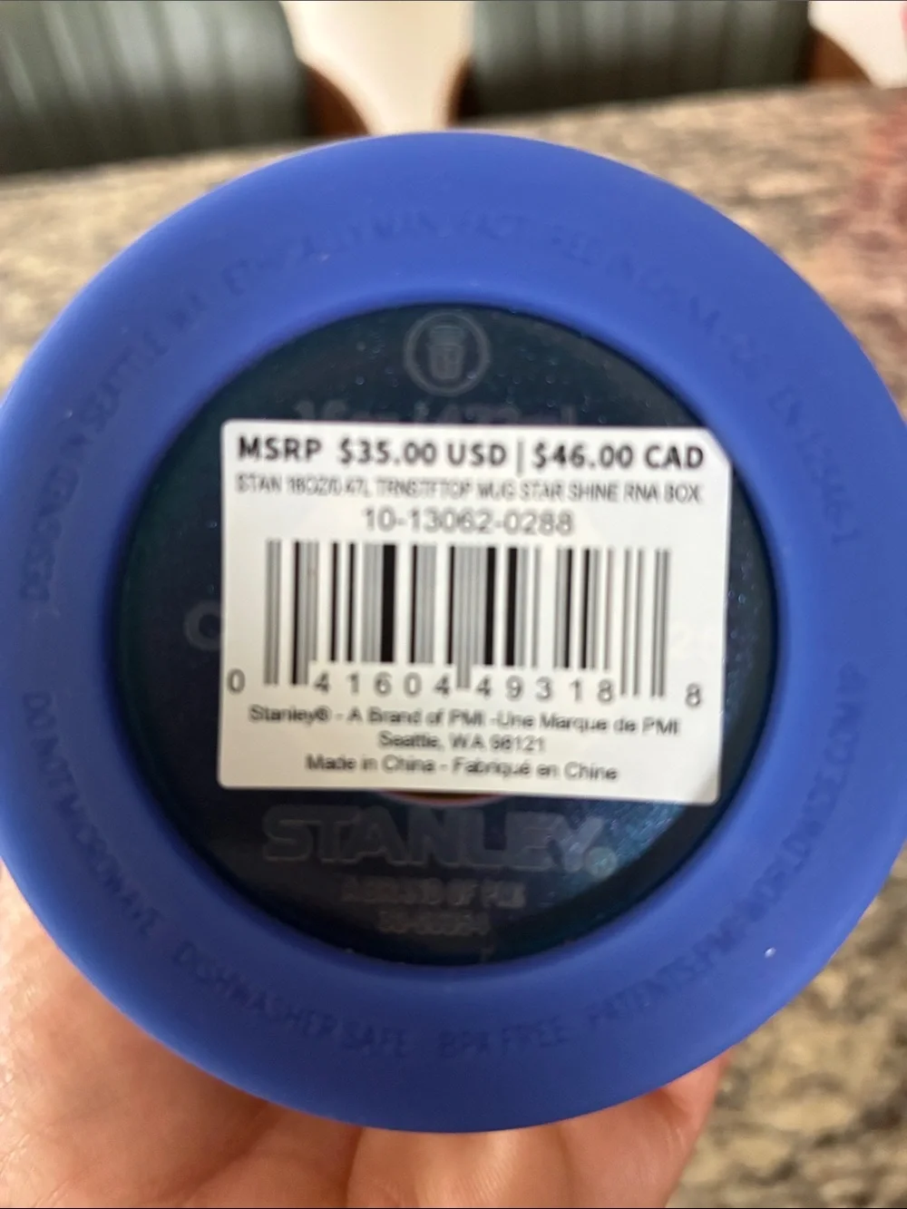 Stanley Blue FlipTop Travel Mug - Picture 4 of 4